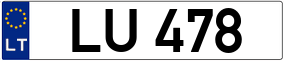 Trailer License Plate